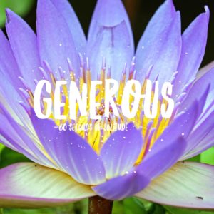 generous meditation