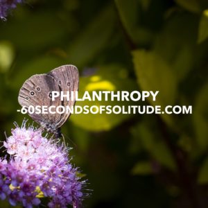 PHILANTHROPY MEDITATION