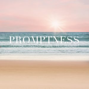 PROMPTNESS MEDITATION